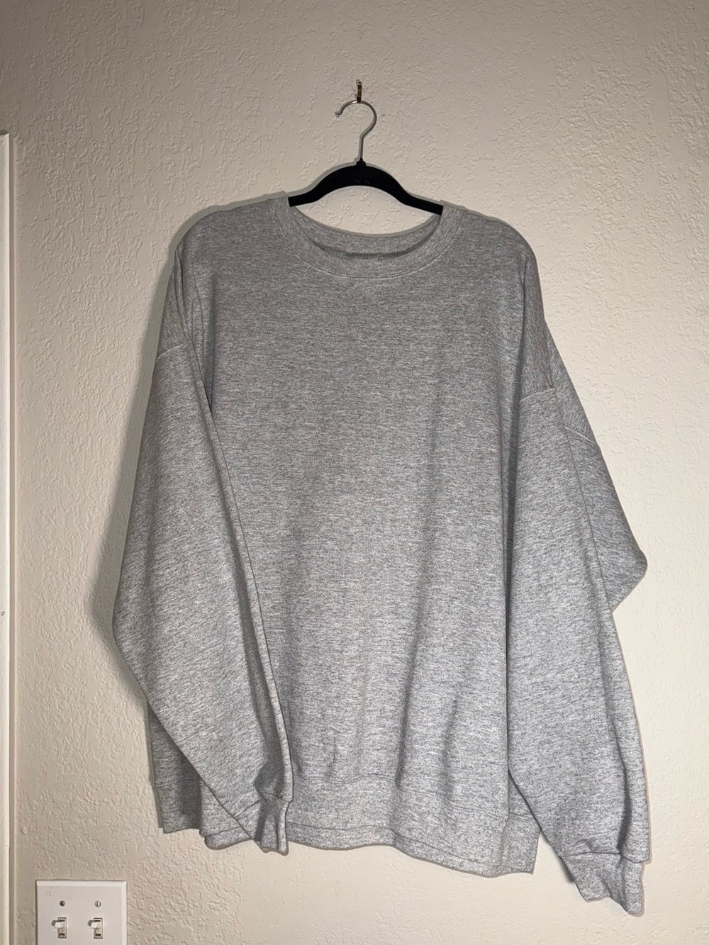 Hanes Men's Crewneck Sweatshirt Light Gray Size 2XL
